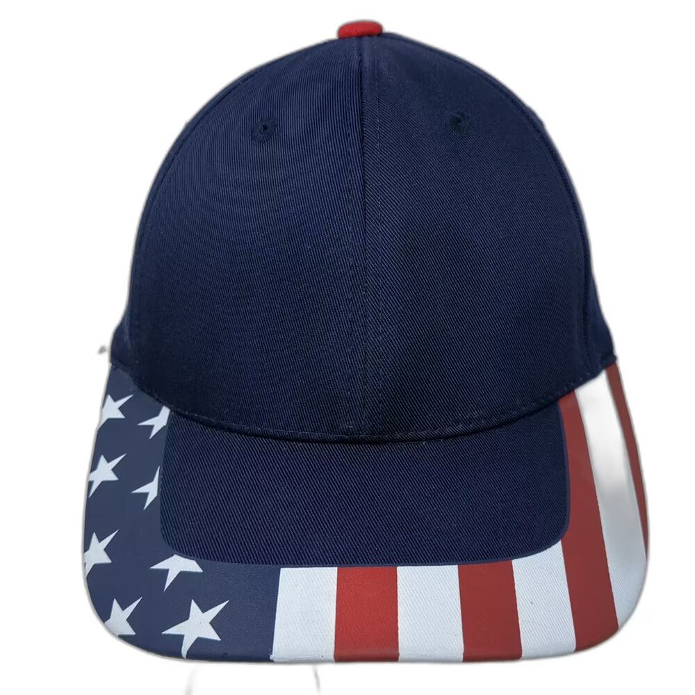 Magic Headwear Blue American Flag Brim Baseball Cap One Size Adjustable Hat